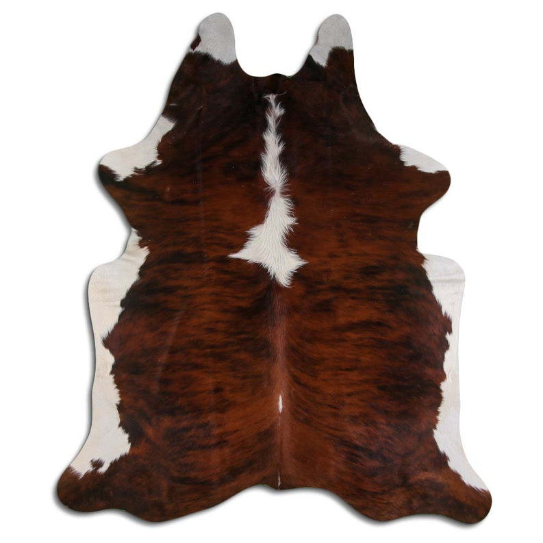 NATURAL HAIR ON COWHIDE EXOTIC WHITE BELLY BACKBONE MODA-DBK