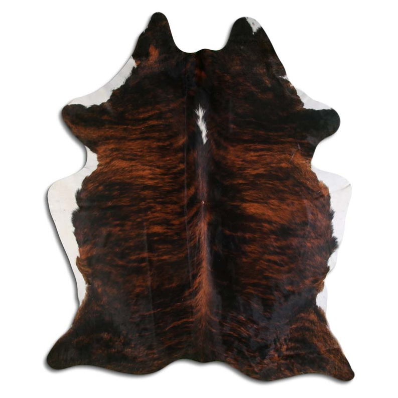 NATURAL HAIR ON COWHIDE EXOTIC WHITE BELLY BACKBONE MODA-DBK
