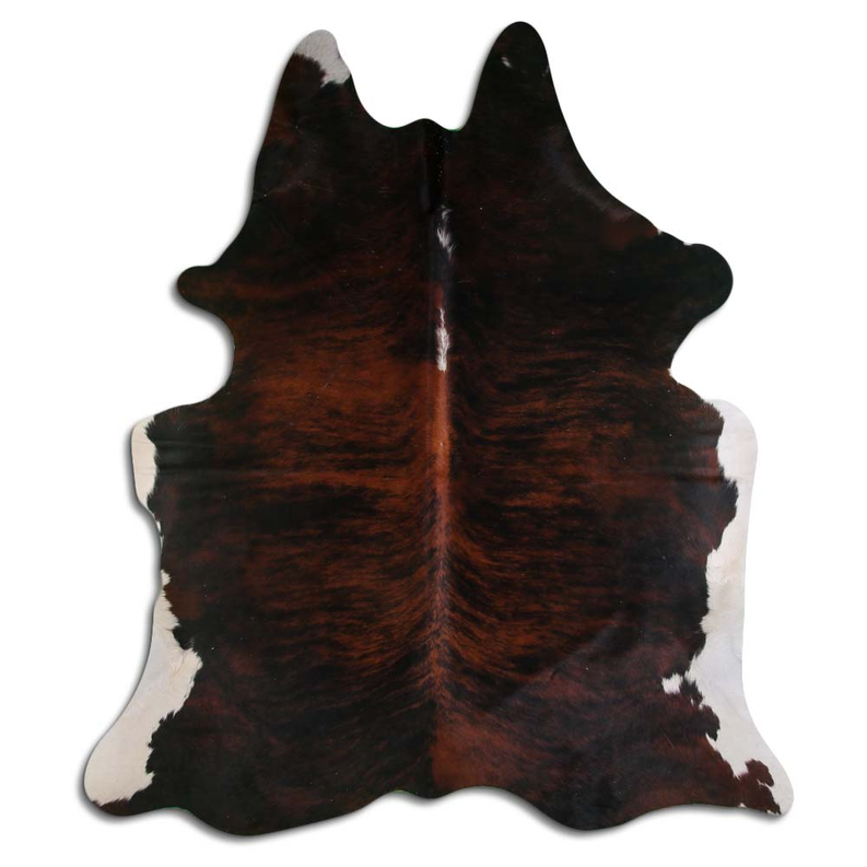 NATURAL HAIR ON COWHIDE EXOTIC WHITE BELLY BACKBONE MODA-DBK