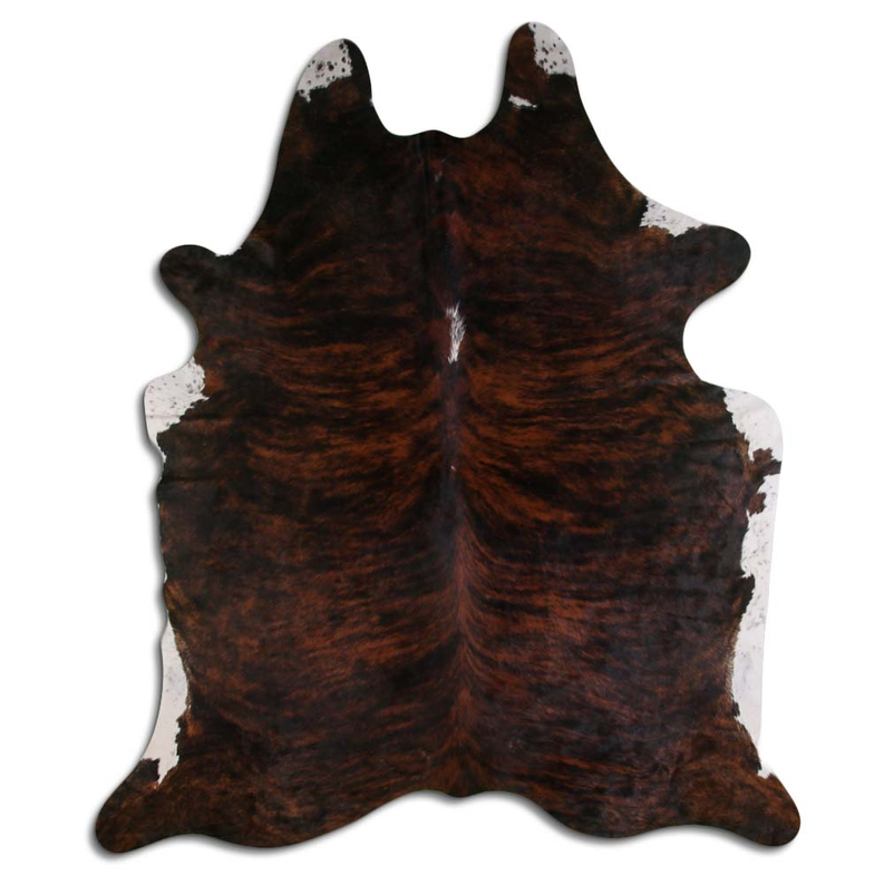 NATURAL HAIR ON COWHIDE EXOTIC WHITE BELLY BACKBONE MODA-DBK