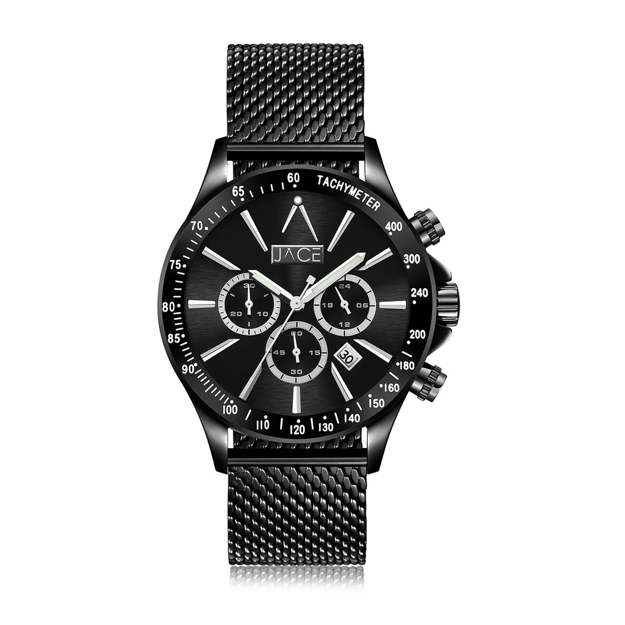 "NICOSIA" MENS MESH BAND CHRONOGRAPH WATCH Lurella Cosmetics