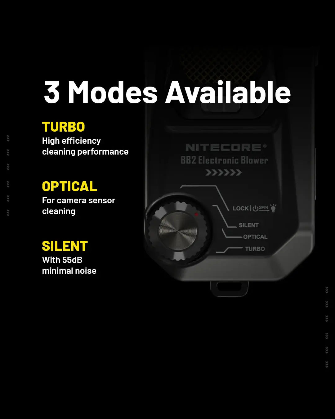 NITECORE BB2 Electronic BlowerBaby Photography Blower Multi Function Purpose Lightweight Air Blower for DSLR Camera Lens GreatEagleInc