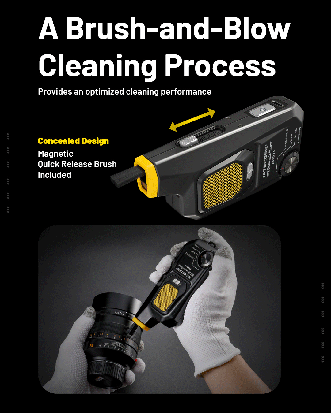 NITECORE BB2 Electronic BlowerBaby Photography Blower Multi Function Purpose Lightweight Air Blower for DSLR Camera Lens GreatEagleInc
