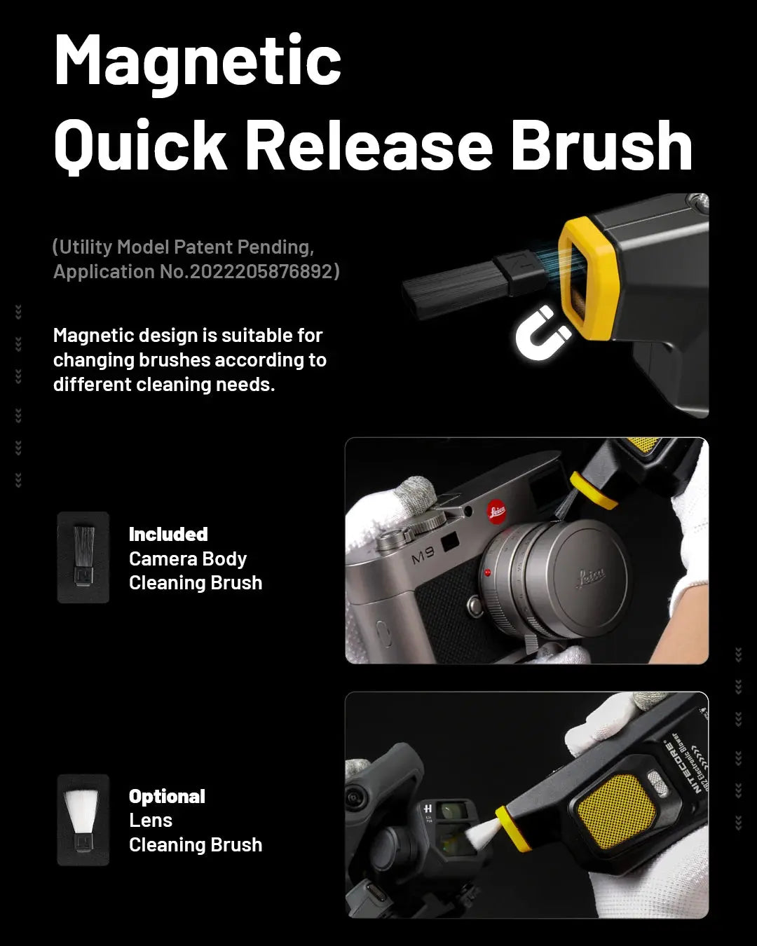 NITECORE BB2 Electronic BlowerBaby Photography Blower Multi Function Purpose Lightweight Air Blower for DSLR Camera Lens GreatEagleInc
