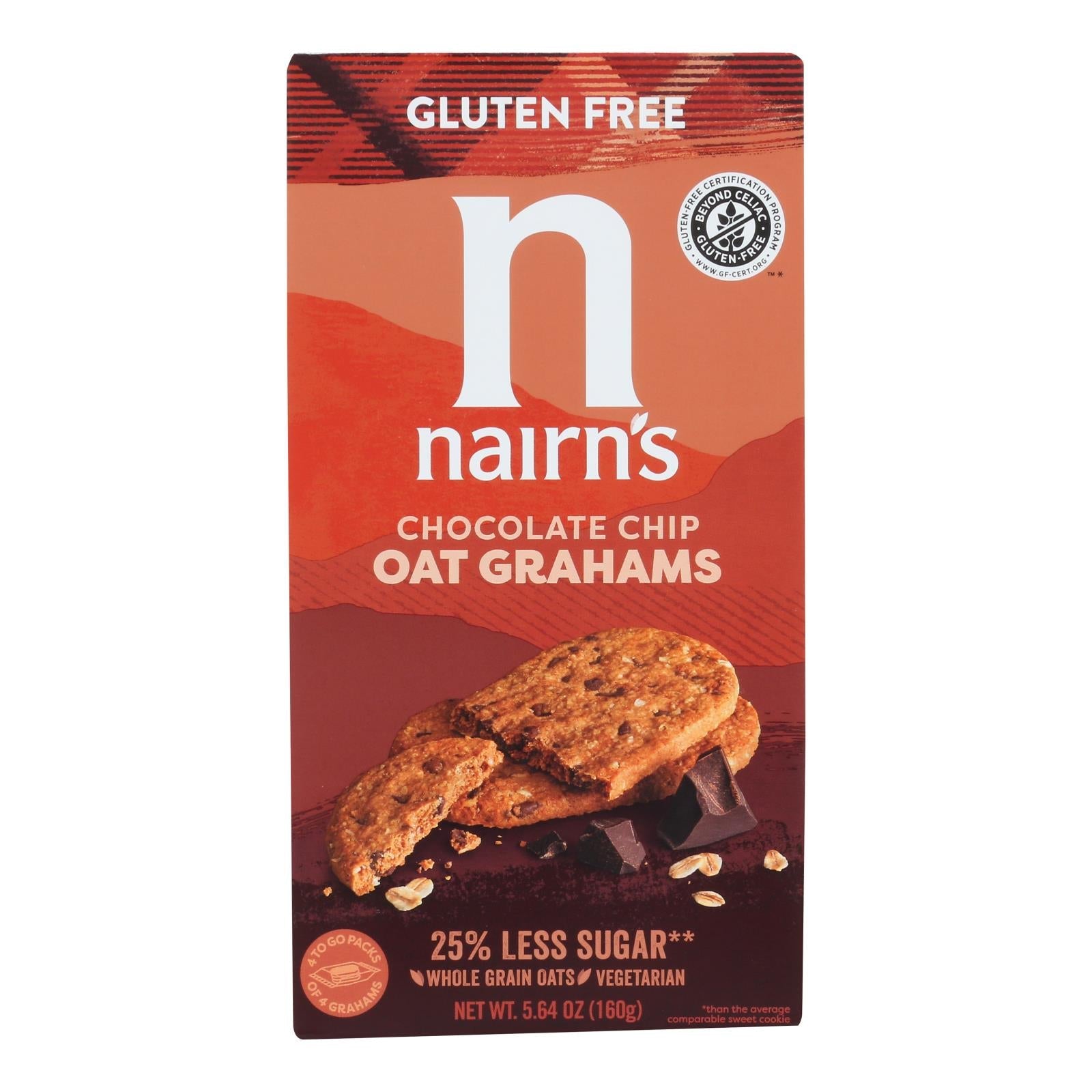 Nairn's - Cookie Gluten Free Chocolate Chips Oatgrahm - Case Of 6-5.64 Oz - GreatEagleInc