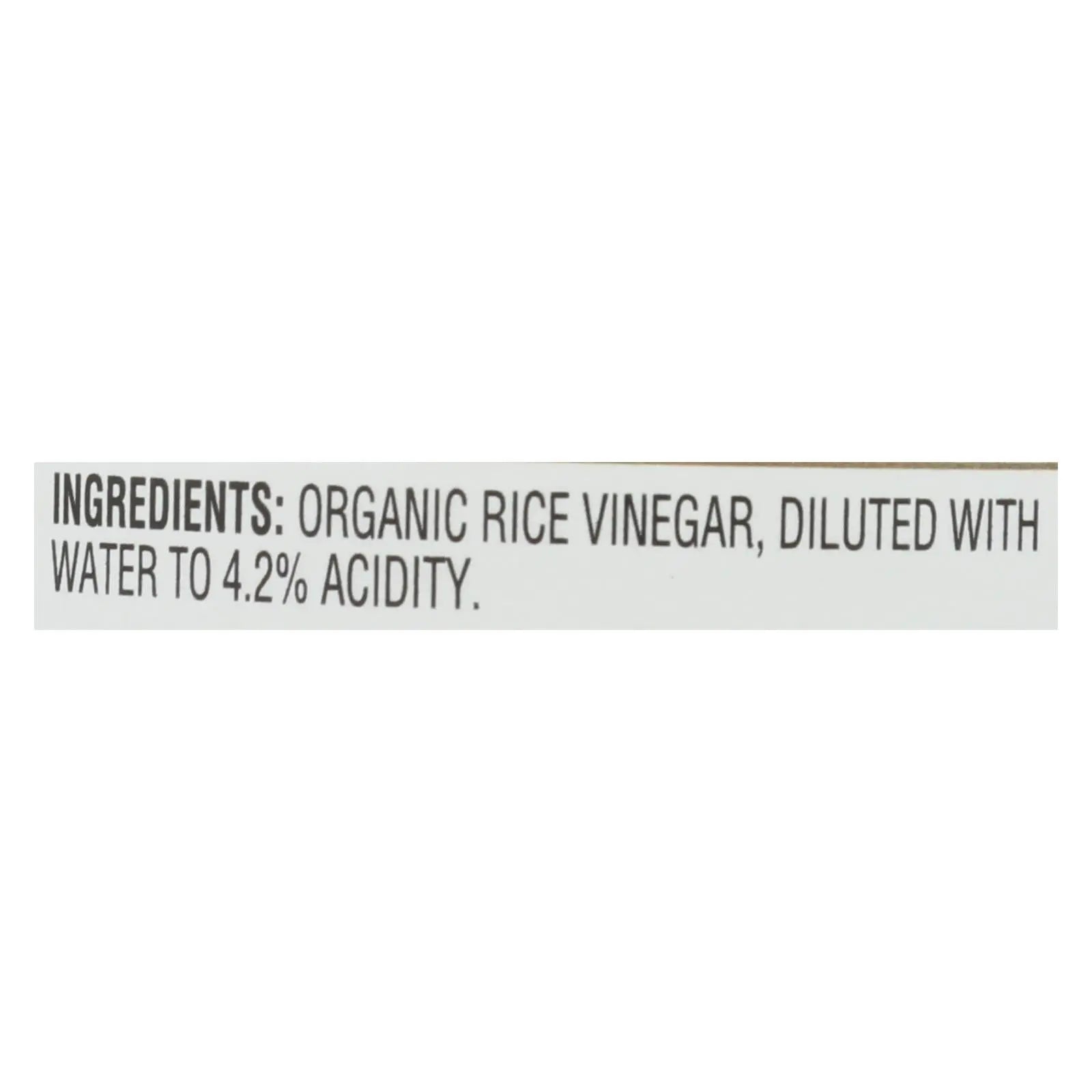 Nakano Vinegar - Organic - Natural Rice - Case Of 6 - 12 Oz Nakano