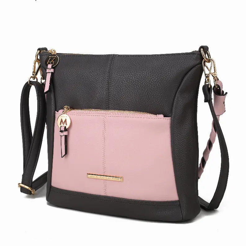 Nala Vegan Color-block Leather Women's Shoulder Bag MKF Collection by Mia K.