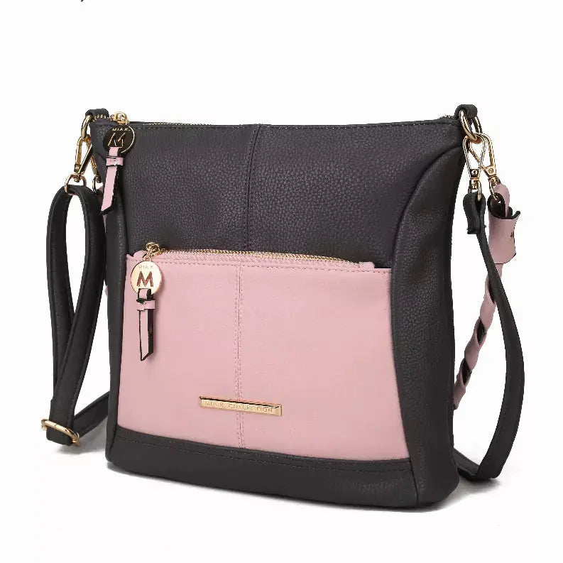 Nala Vegan Color-block Leather Women's Shoulder Bag MKF Collection by Mia K.