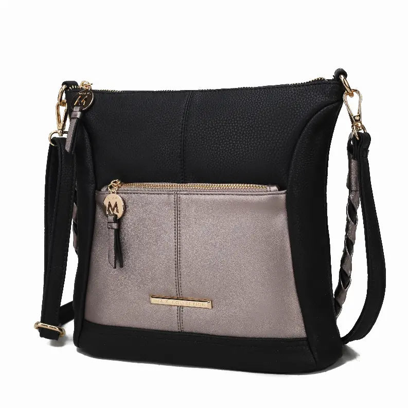 Nala Vegan Color-block Leather Women's Shoulder Bag MKF Collection by Mia K.