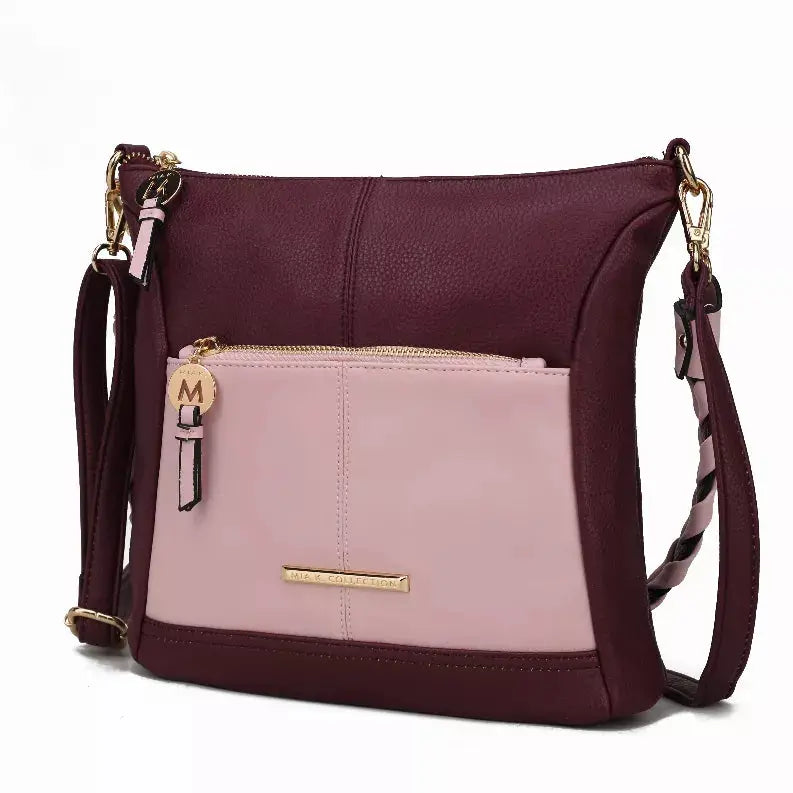 Nala Vegan Color-block Leather Women's Shoulder Bag MKF Collection by Mia K.