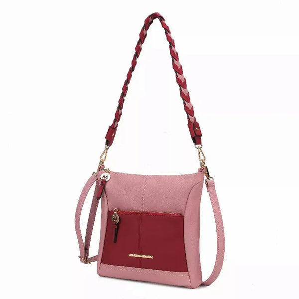 Nala Vegan Color-block Leather Women's Shoulder Bag MKF Collection by Mia K.