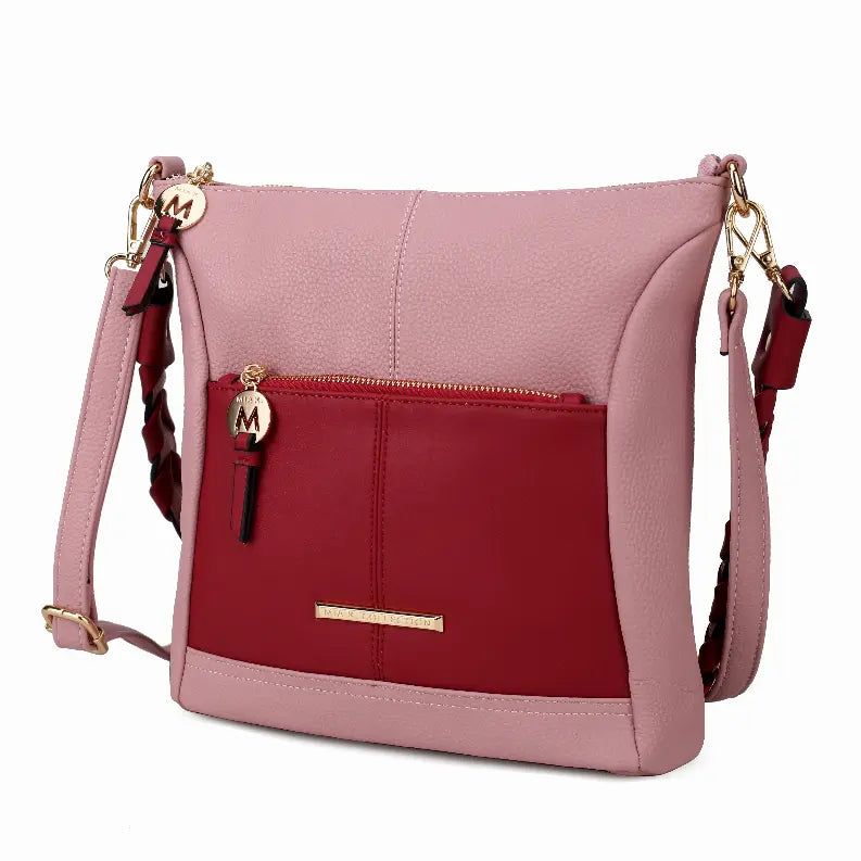 Nala Vegan Color-block Leather Women's Shoulder Bag MKF Collection by Mia K.
