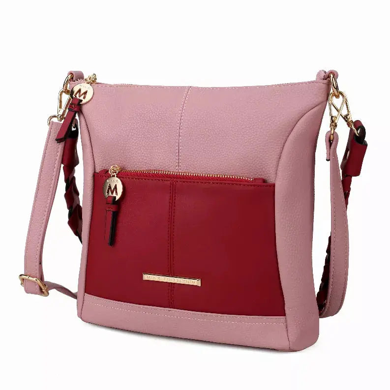 Nala Vegan Color-block Leather Women's Shoulder Bag MKF Collection by Mia K.