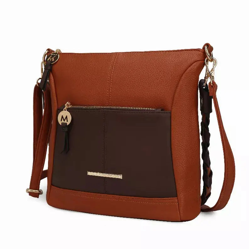 Nala Vegan Color-block Leather Women's Shoulder Bag MKF Collection by Mia K.