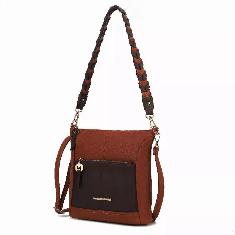 Nala Vegan Color-block Leather Women's Shoulder Bag MKF Collection by Mia K.