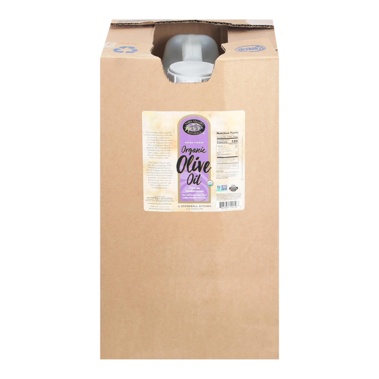 Napa Valley Naturals Organic Extra Virgin Olive Oil - Single Bulk Item - 35lb Napa Valley Naturals
