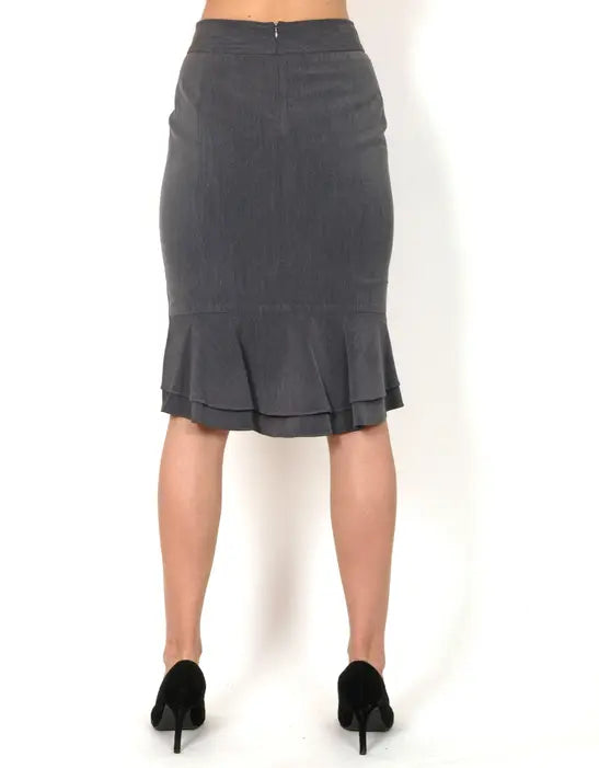Narrow skirt gray Raul E New York