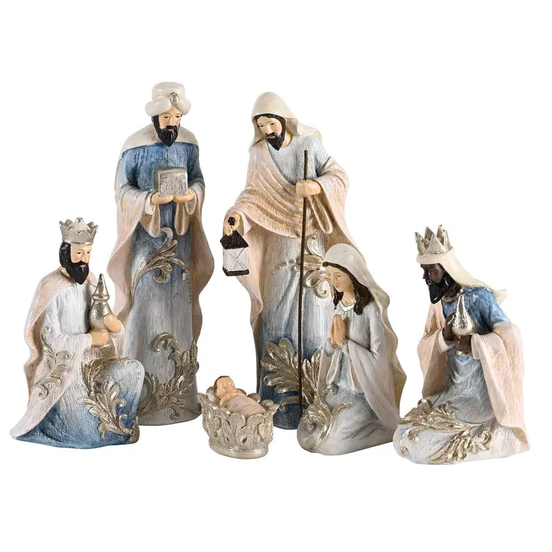 Nativity Holy Family Wisemen Gifts 9.75H Dicksons Inc