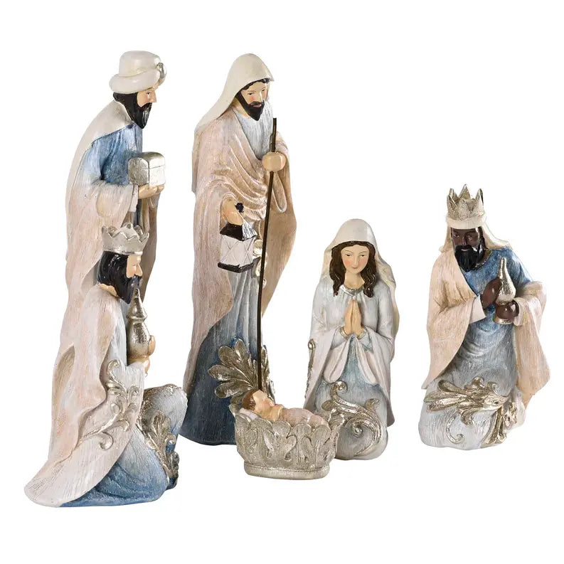 Nativity Holy Family Wisemen Gifts 9.75H Dicksons Inc