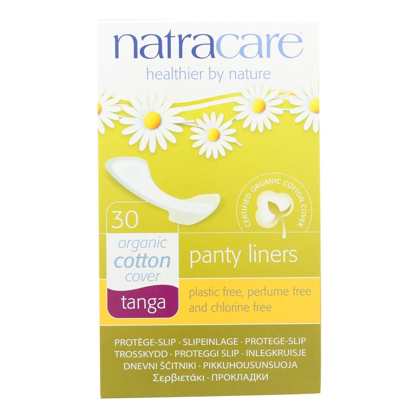 Natracare Natural Tanga Style Panty Liners - 30 Pack Natracare