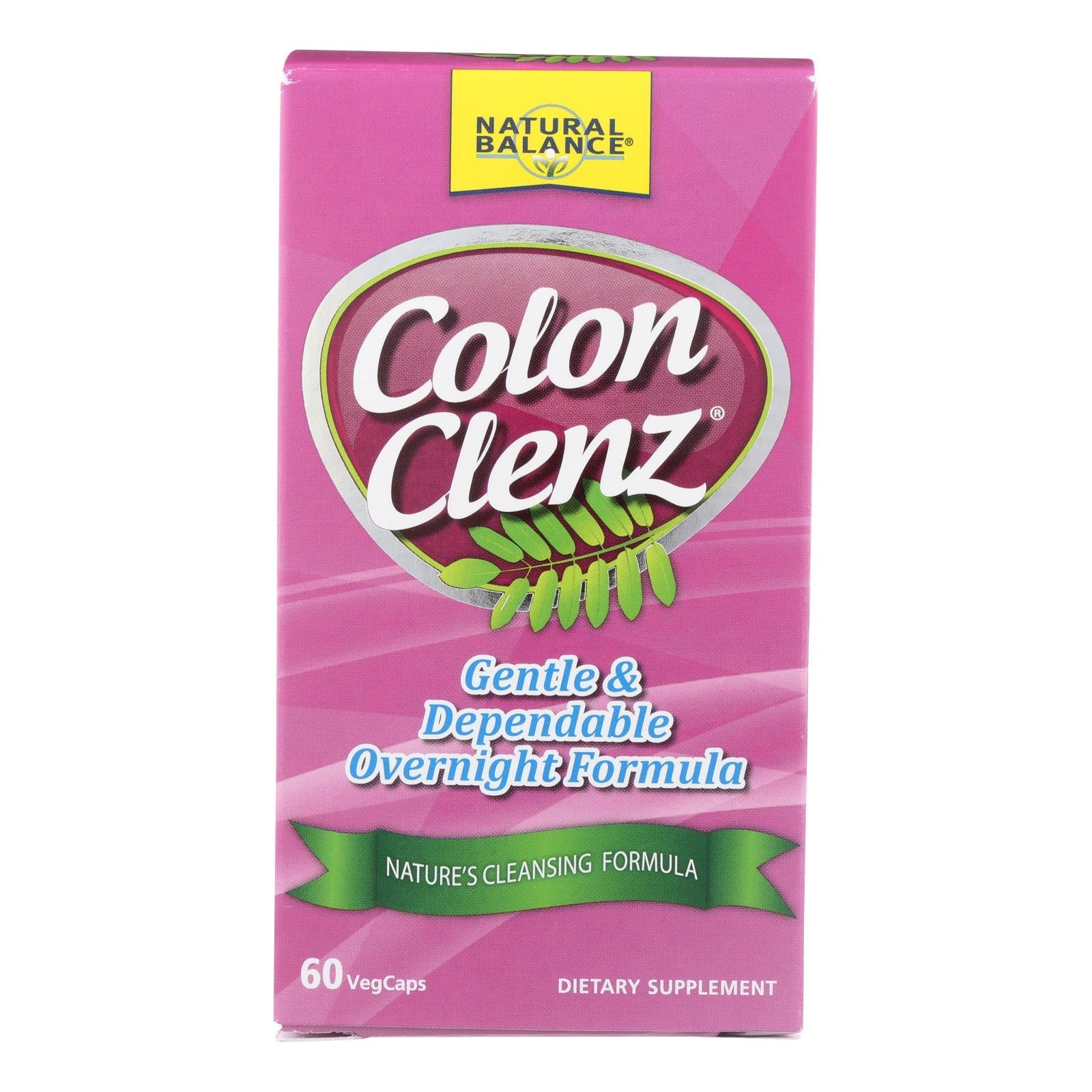 Natural Balance Colon Clenz - 60 Vegetable Capsules - GreatEagleInc