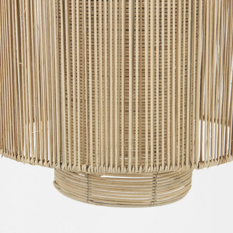 Natural Cane Cylindrical Hanging Pendant Light Homeroots Lighting