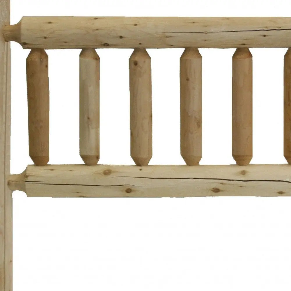 Natural Cedar Log King Headboard Homeroots Bed & Bath