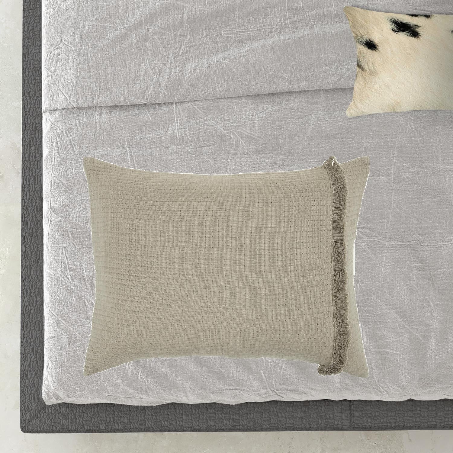 Natural Checkered King Quilt - GreatEagleInc