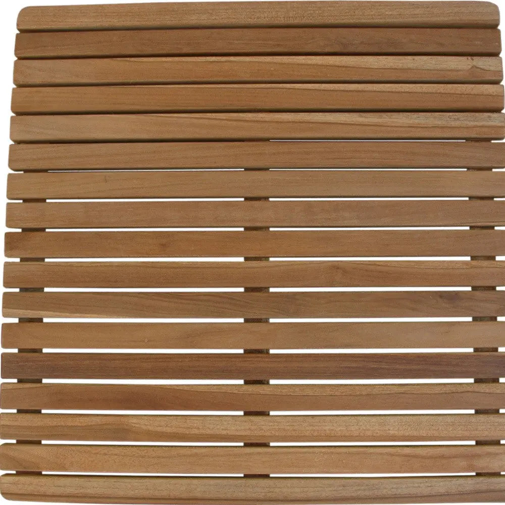 Natural Teak 24" Square Shower Mat Homeroots Bed & Bath
