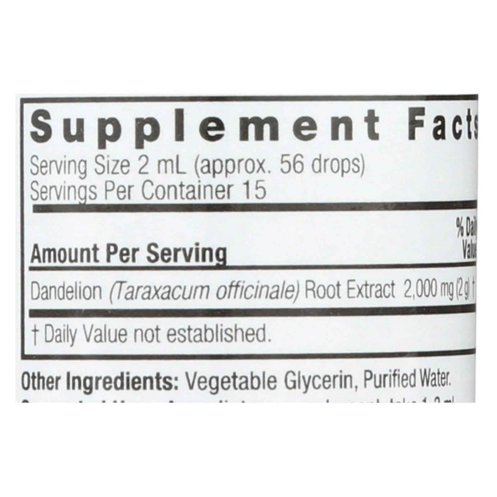 Nature's Answer - Af Dandelion Root - 1 Fl Oz Nature's Answer