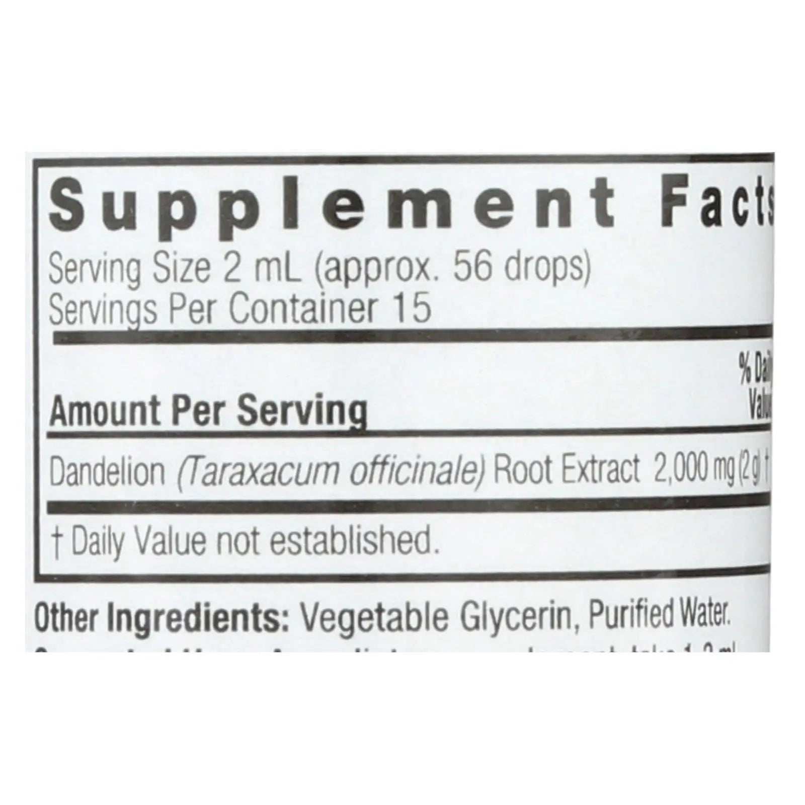 Nature's Answer - Af Dandelion Root - 1 Fl Oz Nature's Answer