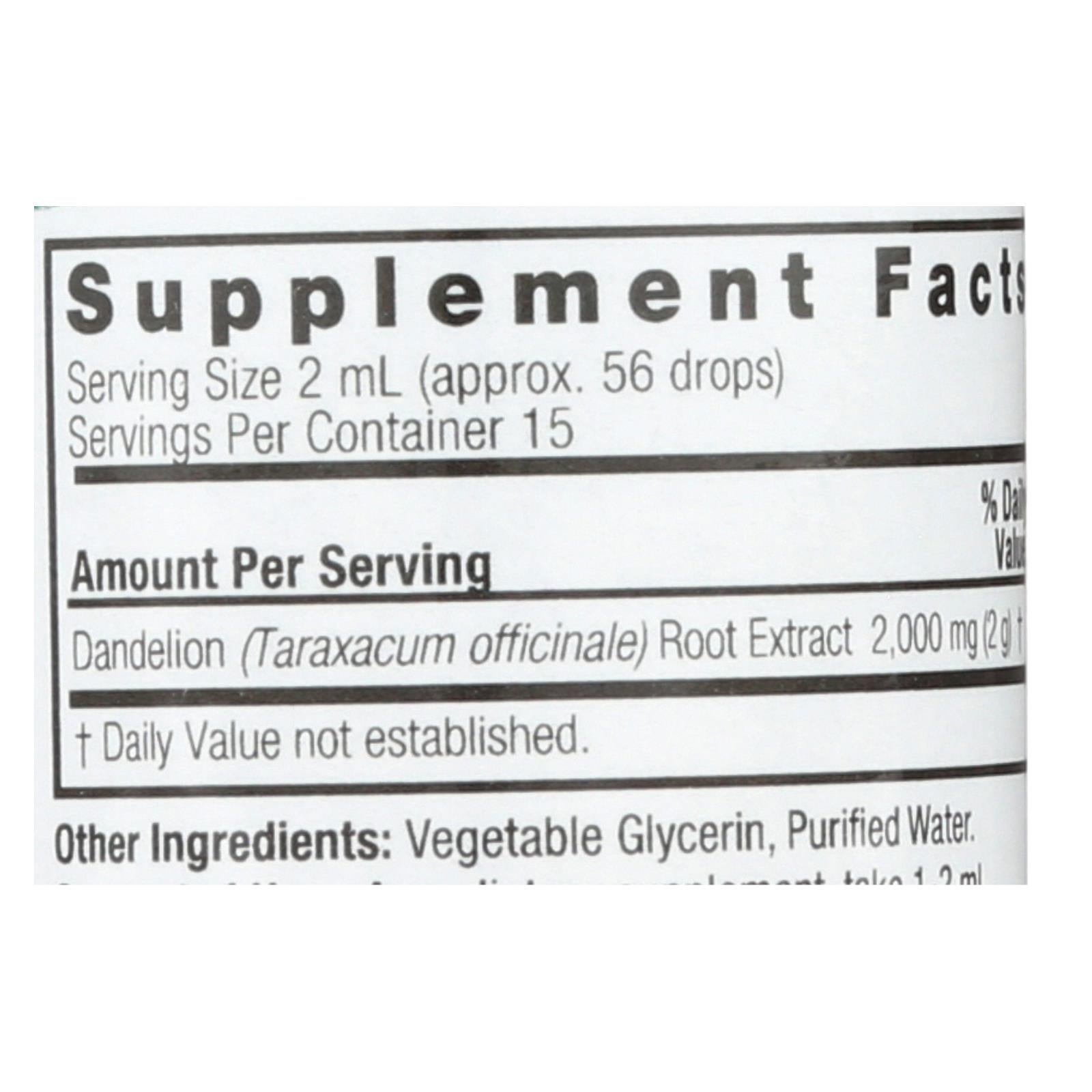 Nature's Answer - Af Dandelion Root - 1 Fl Oz Nature's Answer