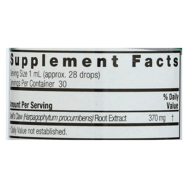 Nature's Answer - Alcohol Free Devil's Claw Root - 1 Oz Nature's Answer