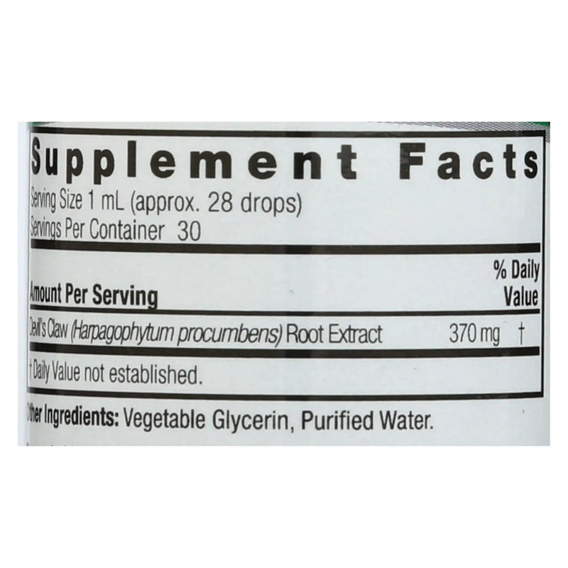 Nature's Answer - Alcohol Free Devil's Claw Root - 1 Oz Nature's Answer