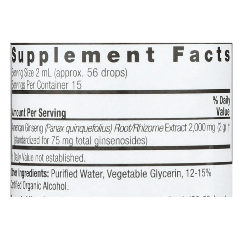 Nature's Answer - American Ginseng Root - 1 Fl Oz - GreatEagleInc
