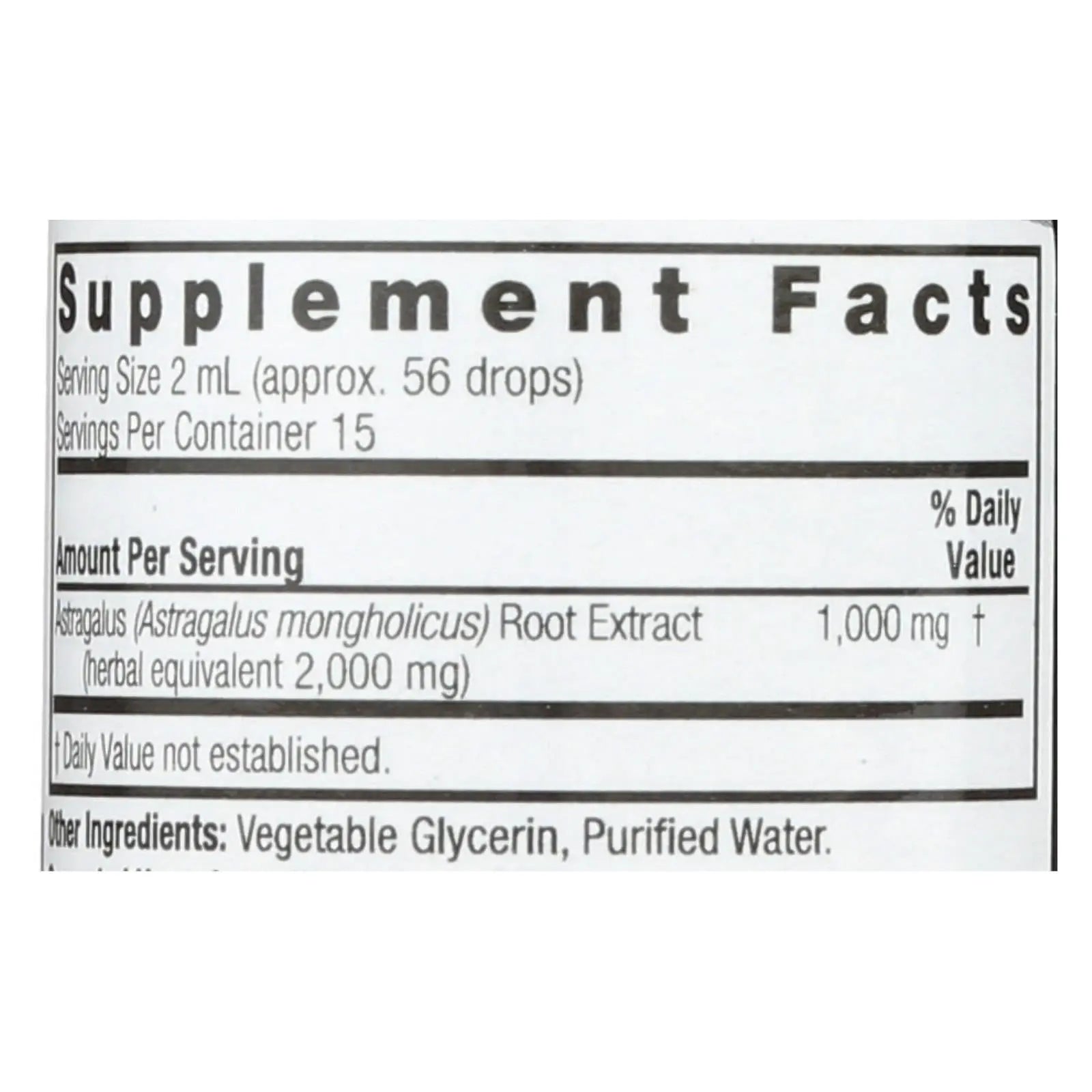 Nature's Answer - Astragalus Root Alcohol Free - 1 Fl Oz Nature's Answer