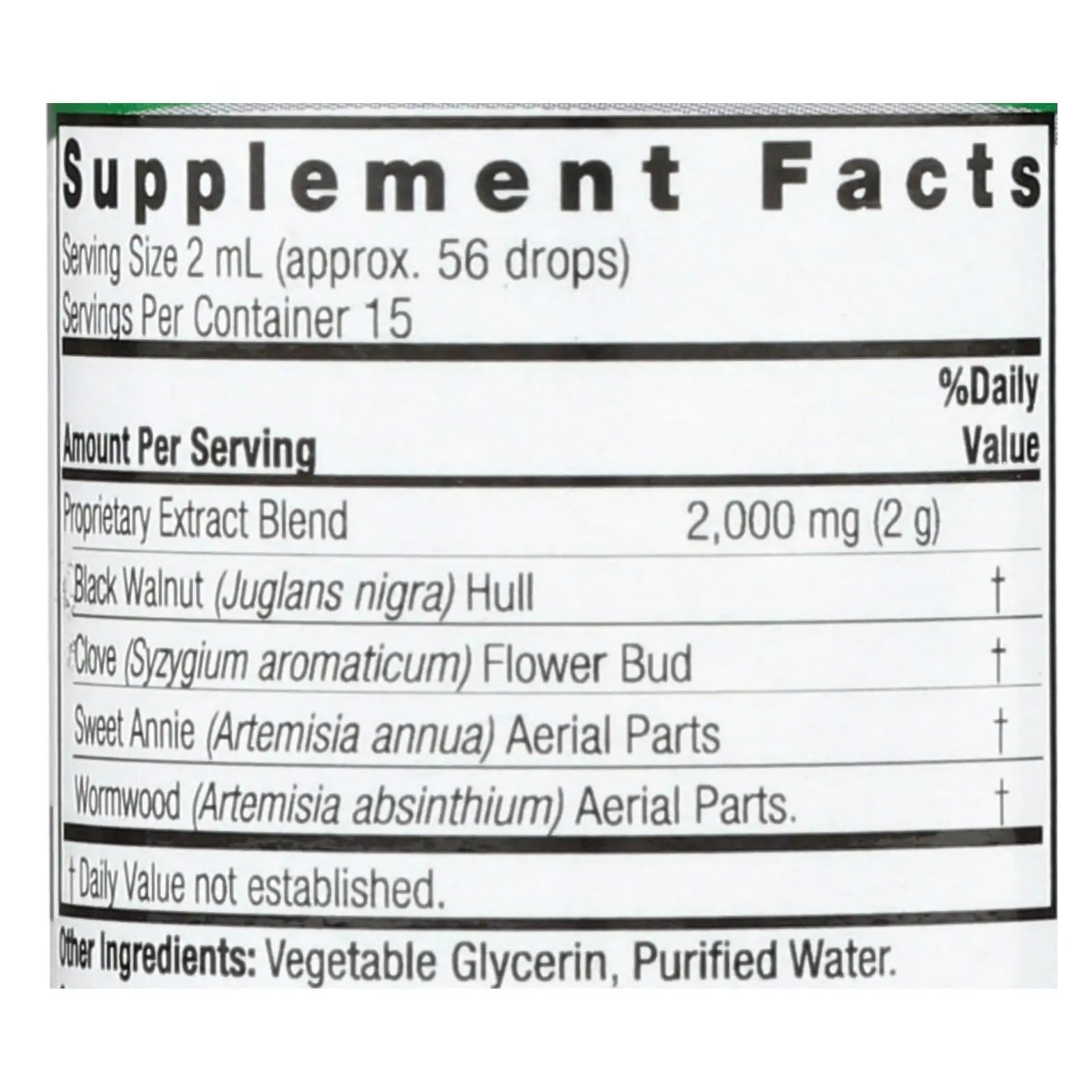 Nature's Answer - Black Walnut And Wormwood Complex Alcohol Free - 1 Fl Oz Nature's Answer