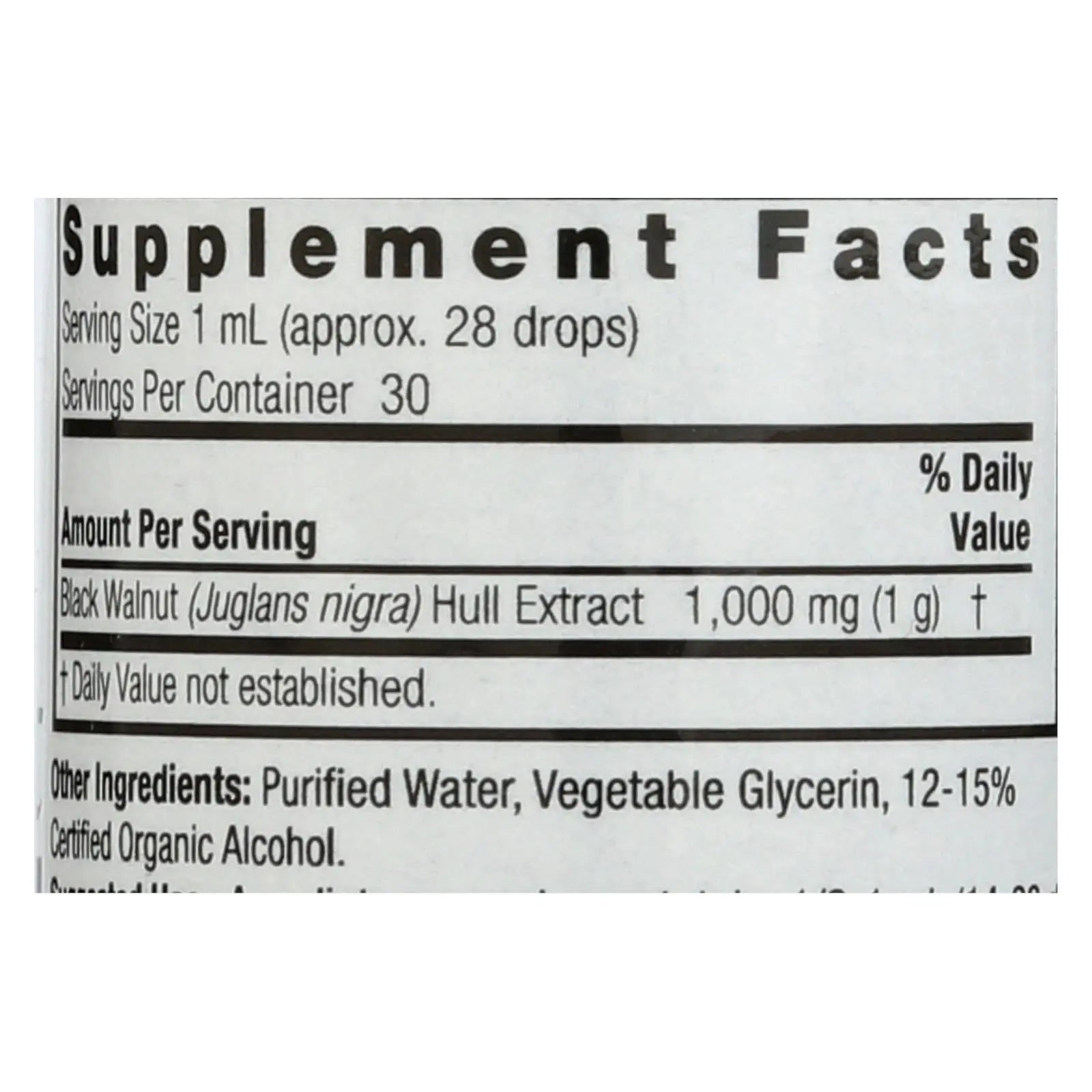 Nature's Answer - Black Walnut Hulls - 1 Fl Oz Nature's Answer