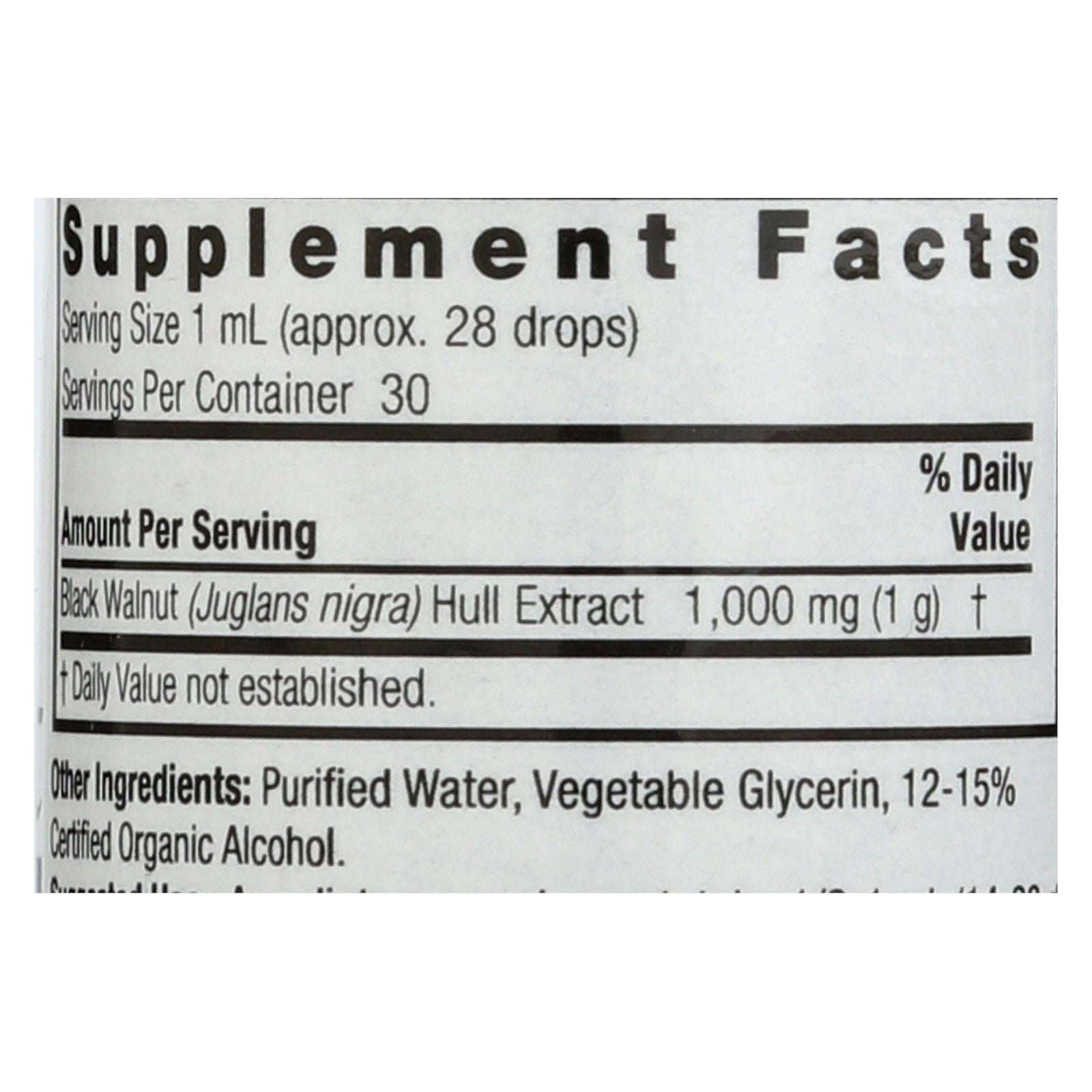 Nature's Answer - Black Walnut Hulls - 1 Fl Oz Nature's Answer