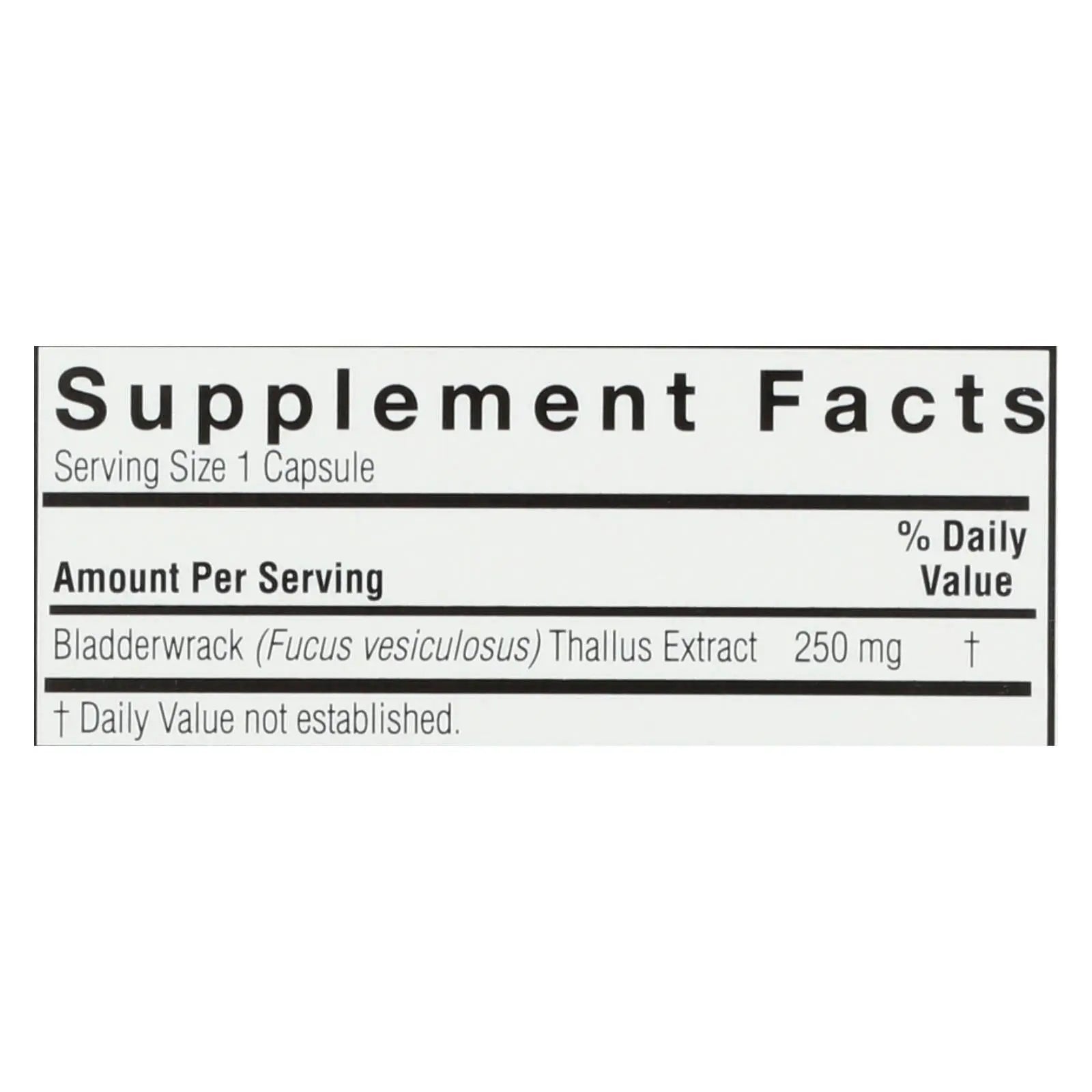 Nature's Answer - Bladderwrack Thallus - 90 Vegetarian Capsules Nature's Answer