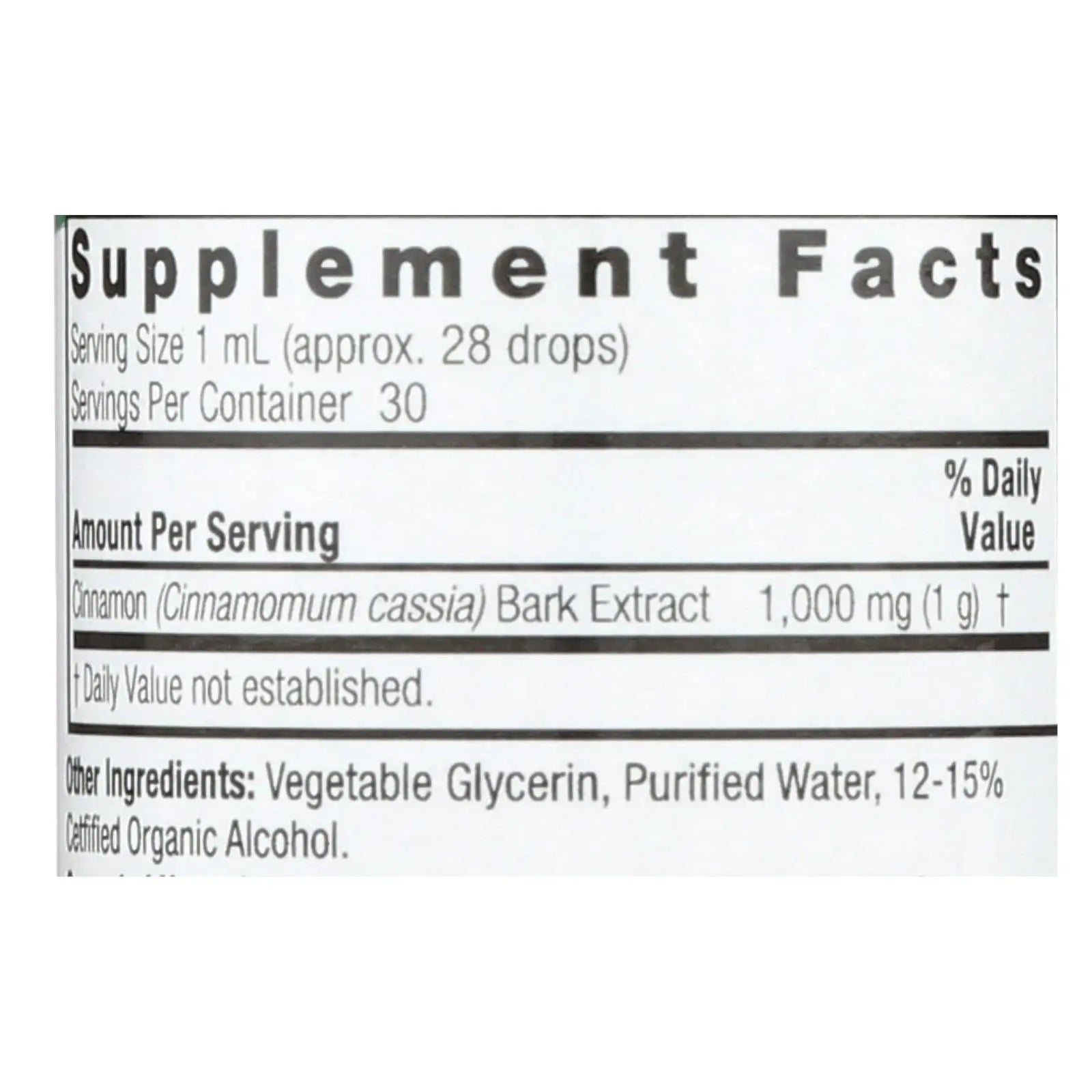 Nature's Answer - Cinnamon Bark - 1 Fl Oz Nature's Answer