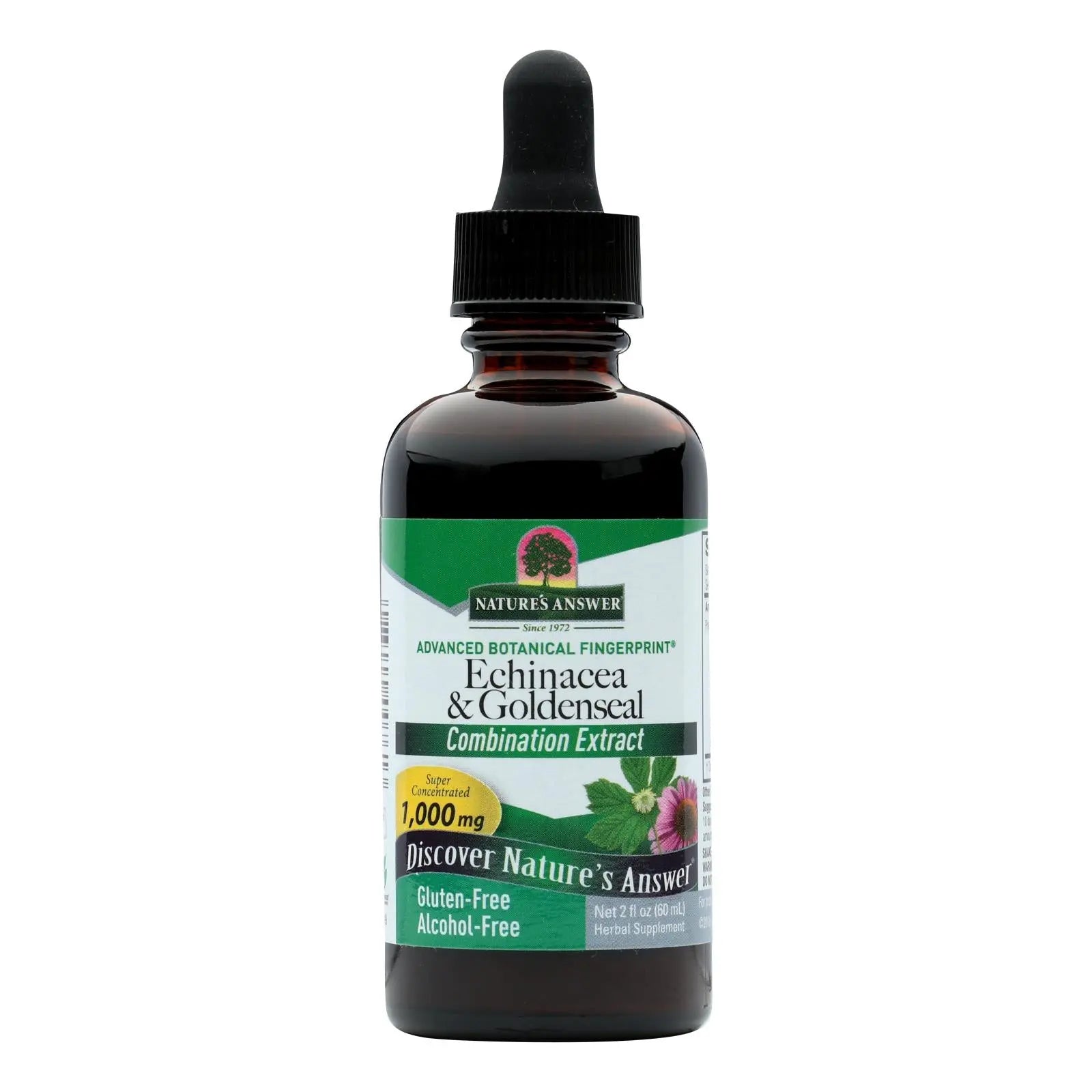 Nature's Answer - Echinacea And Goldenseal Alcohol Free - 2 Fl Oz Nature's Answer
