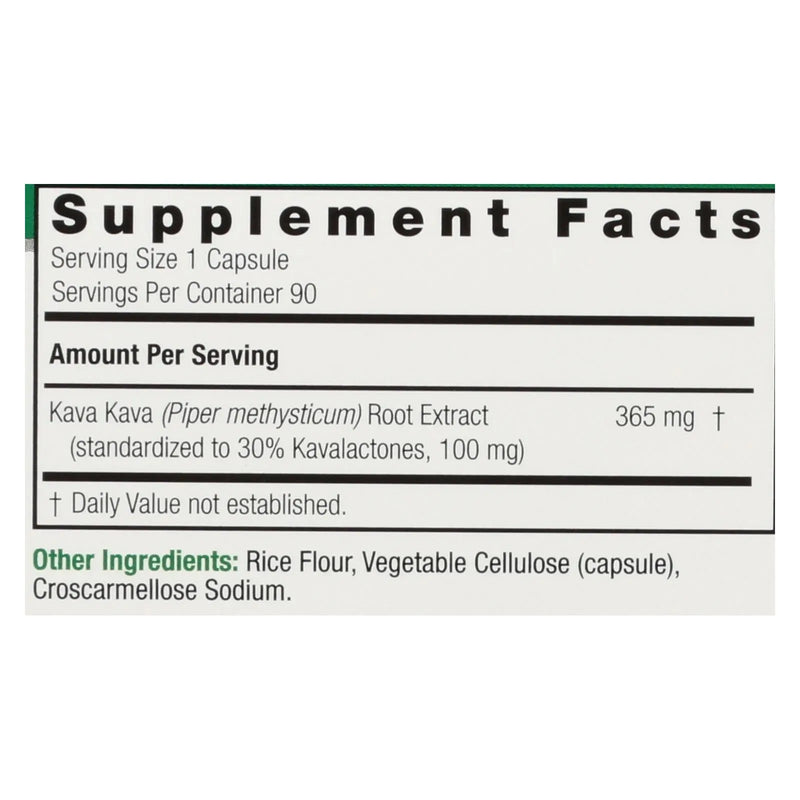 Nature's Answer - Kava 6 Capsules - Gluten Free - 90 Vegetarian Capsules Nature's Answer