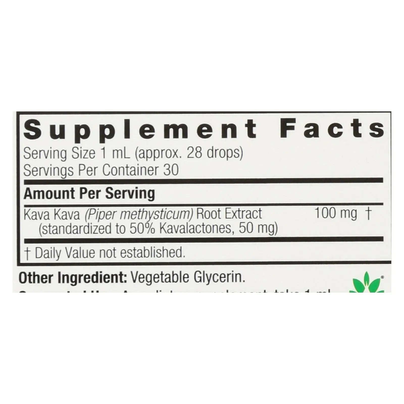 Nature's Answer - Kava 6 Extract - Alcohol Free - 1 Oz Nature's Answer
