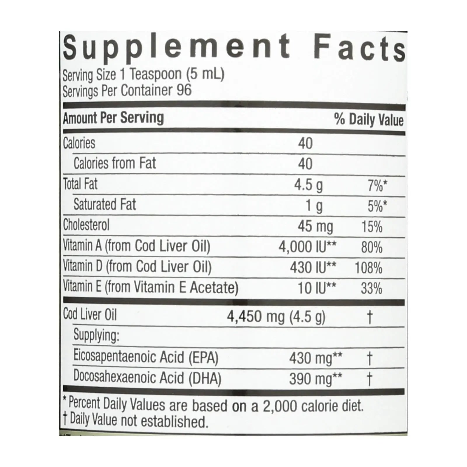 Nature's Answer - Liquid Norwegian Cod Liver Oil - 16 Fl Oz Nature's Answer