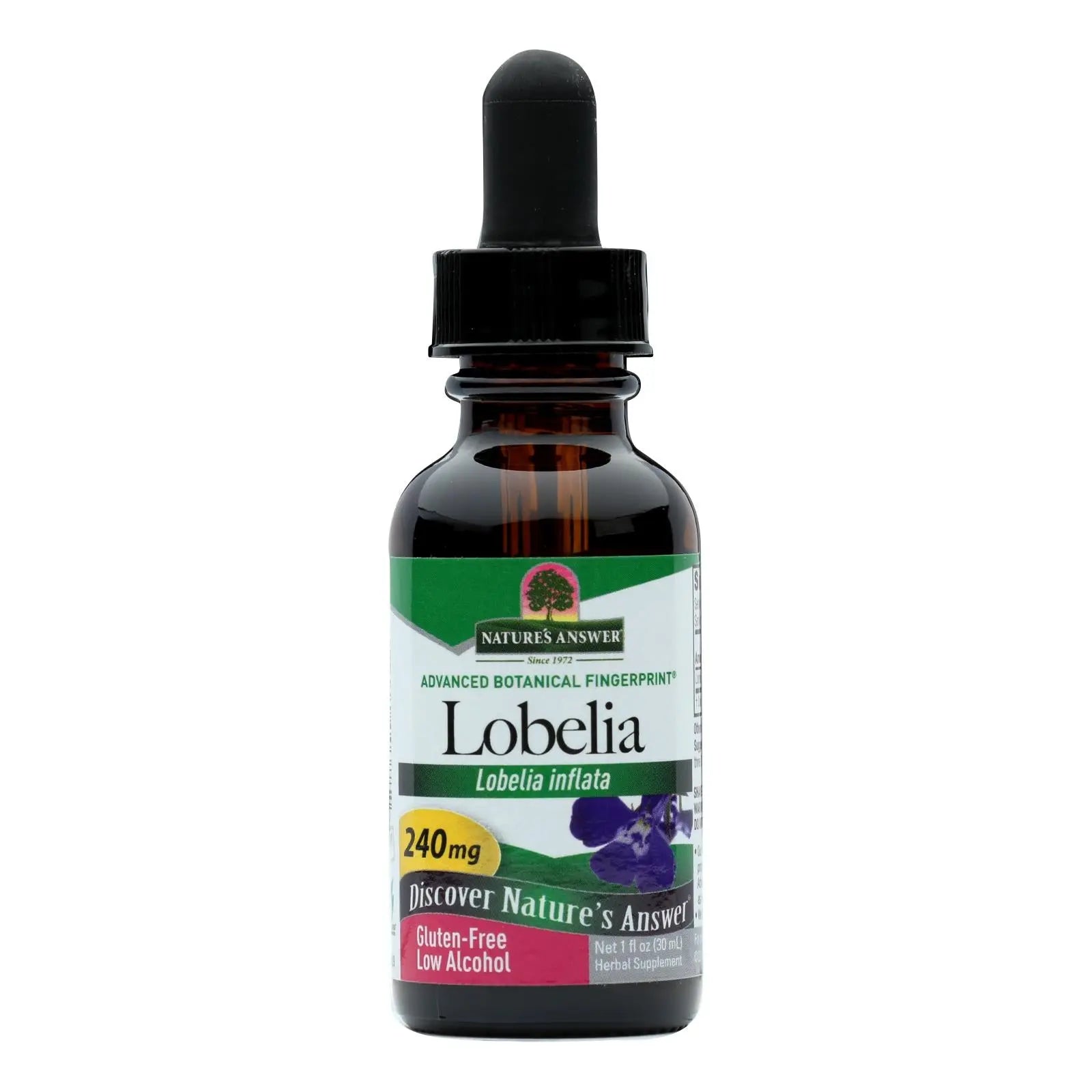 Nature's Answer - Lobelia Herb Organic Alcohol - 1 Oz Nature's Answer