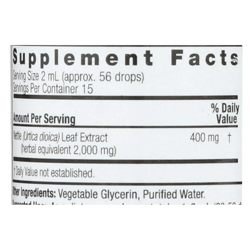 Nature's Answer - Nettle Leaf Alcohol Free - 1 Fl Oz Nature's Answer