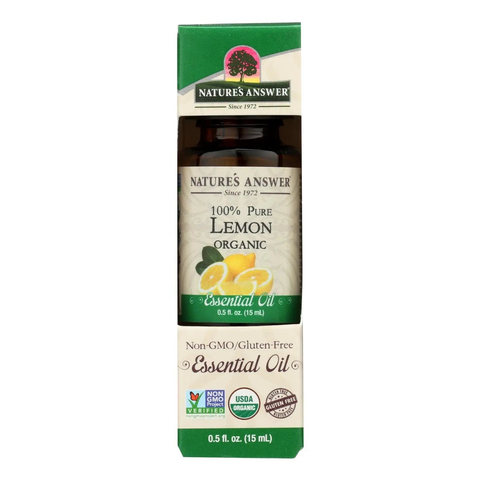 Nature's Answer - Organic Essential Oil - Lemon - 0.5 Oz. Nature's Answer