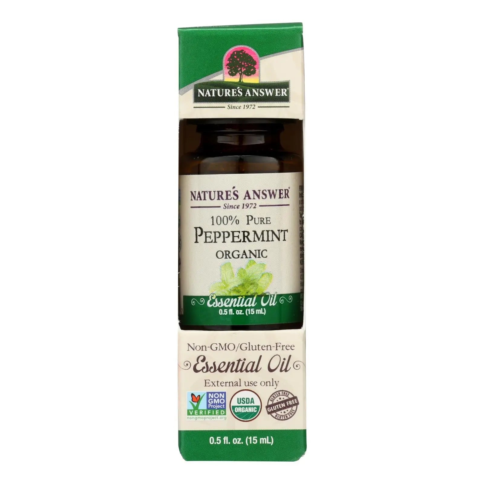 Nature's Answer - Organic Essential Oil - Peppermint - 0.5 Oz. Nature's Answer