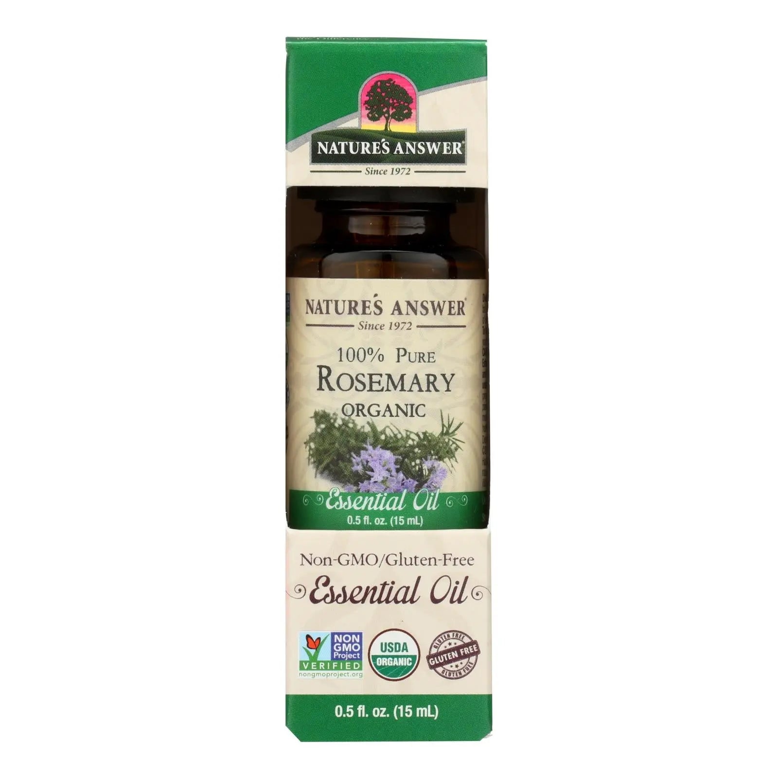 Nature's Answer - Organic Essential Oil - Rosemary - 0.5 Oz. Nature's Answer